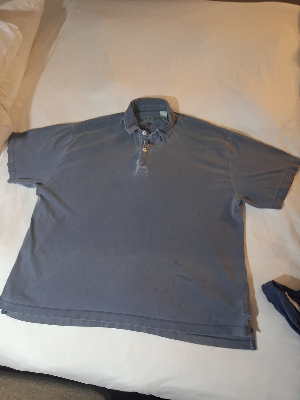 Orvis Faded Blue Short-Sleeve Polo